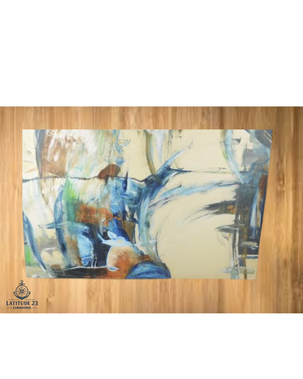 Obra Abstrata de Beatriz Fontoura (100x130cm) - Óleo sobre Tela