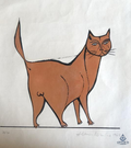 Serigrafia Original "Gato" – Aldemir Martins (1968) – Tiragem 36/100