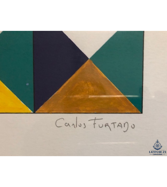 Obra Única: "Concreto 2" (Intervenção sobre Serigrafia) – Carlos Furtado (2021)