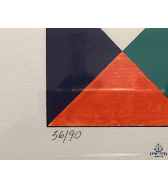 Obra Única: "Concreto 2" (Intervenção sobre Serigrafia) – Carlos Furtado (2021)