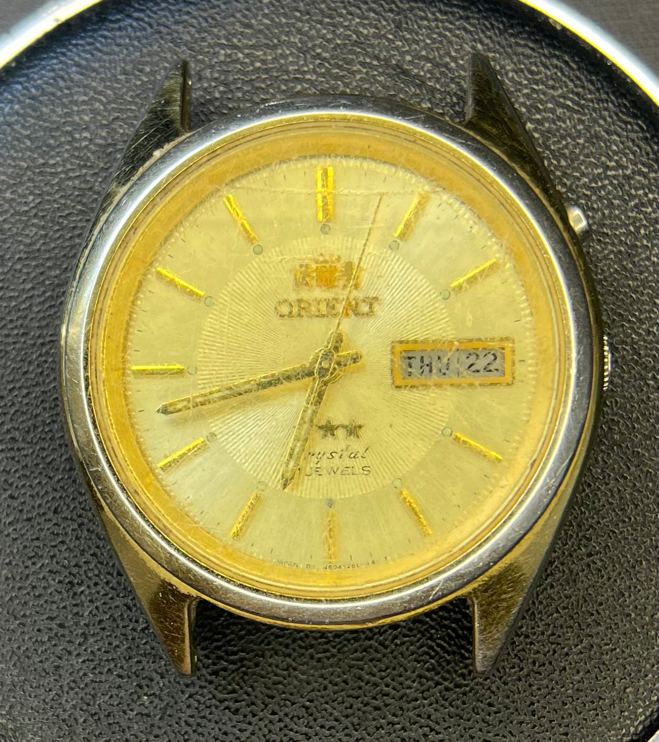 Orient Crystal Automático "Golden Sunburst" (37mm)