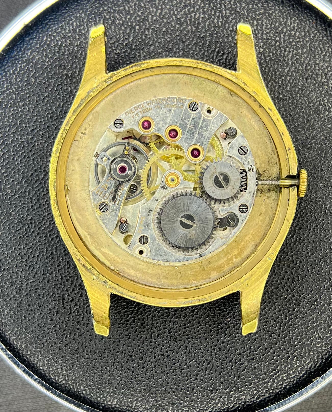 Pierce Vintage "Fancy Lugs" Corda Manual (34mm)