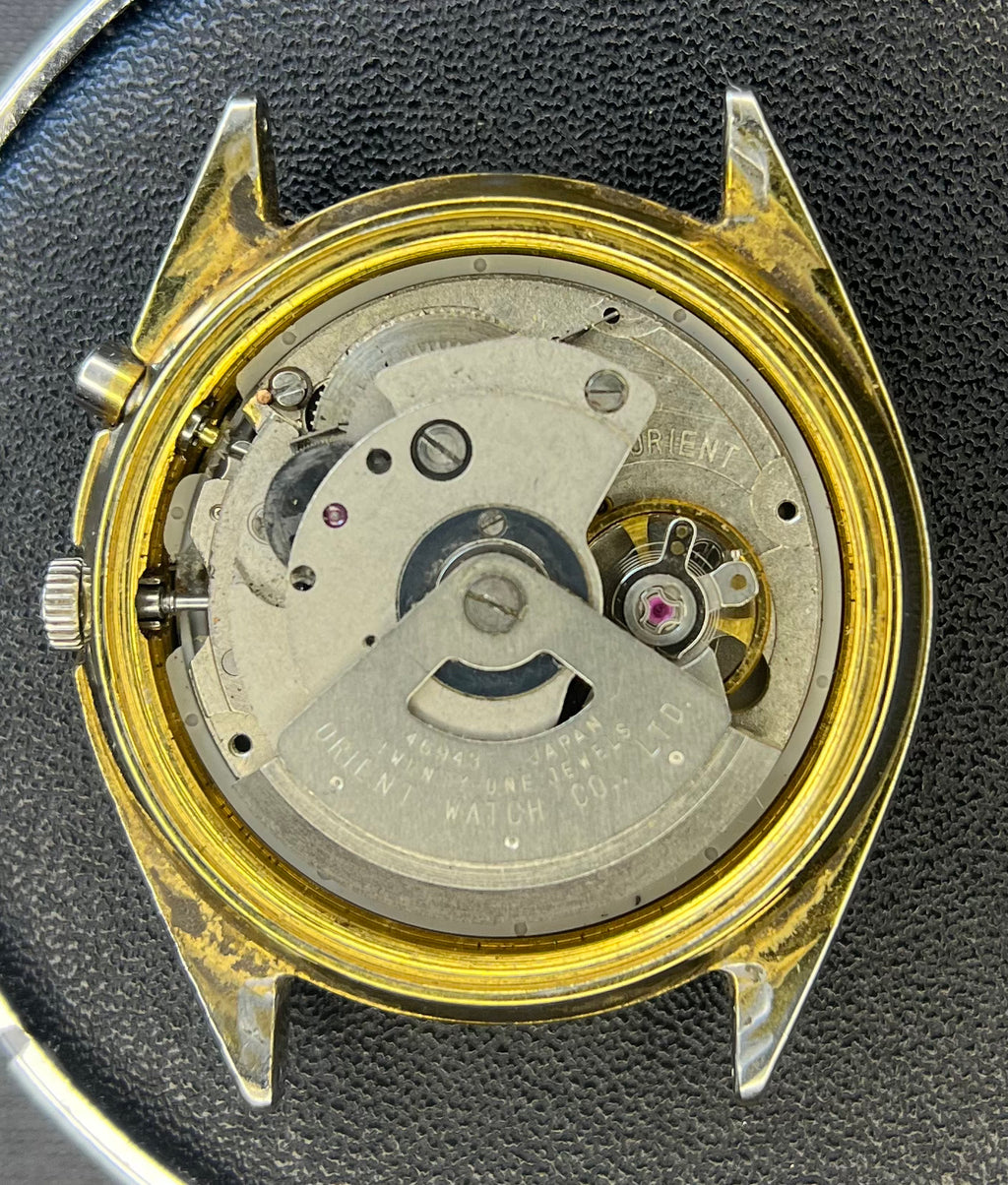 Orient Crystal Automático "Golden Sunburst" (37mm)