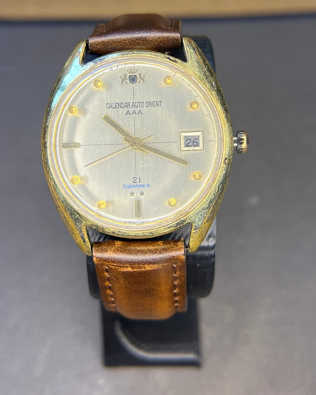 Orient Calendar Auto AAA "Swimmer" (36mm)